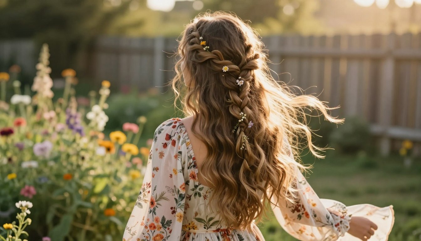 Fryzura boho